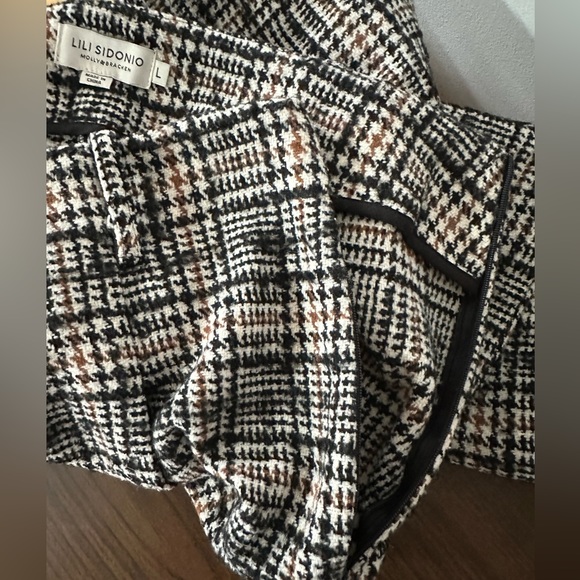 Lili Sidonio wide leg ankle length tweed trousers - Picture 4 of 4